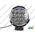 7 polegadas 5100lm redondo 12 PCS X 5W CREE LED preto / prata Inundação da caixa 60W CREE Trabalho Offroad Driving Fog Head Light 12V24V para 4X4 Jeep SUV Auto